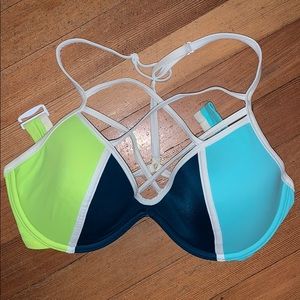 Victoria secret pink neon swim top